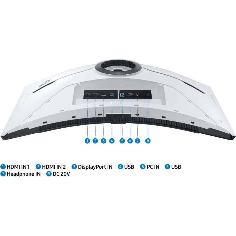 Samsung 32'' 4K Mini-LED Gaming Monitor - LS32BG850NPX - 240Hz, 1ms, Quantum HDR 2000, FreeSync Premium Pro, G-Sync