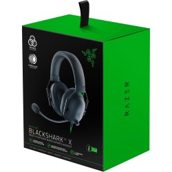 Razer BlackShark V2 X - Gaming Headset - Over-Ear, 3.5mm Analog, Multi-Platform, Virtual 7.1 Surround, Black