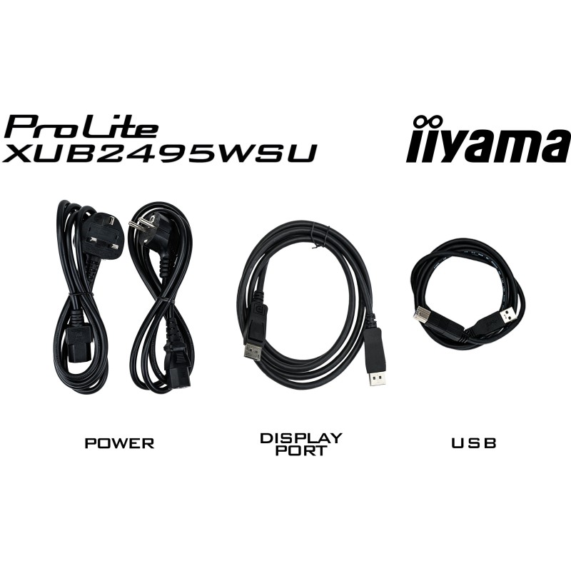 Iiyama ProLite XUB2495WSU-B7 - 24 inch 1920x1200 IPS Pivot Black — Buy in Cyprus with Fast Delivery