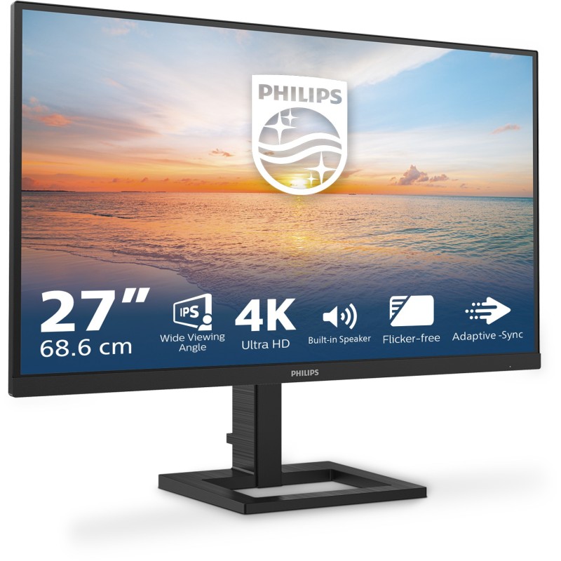 Philips 68.5cm (27.0') Monitor - 27E1N1800AE - IPS, 16:9, HDMI+DP, Black — Buy in Cyprus with Fast Delivery
