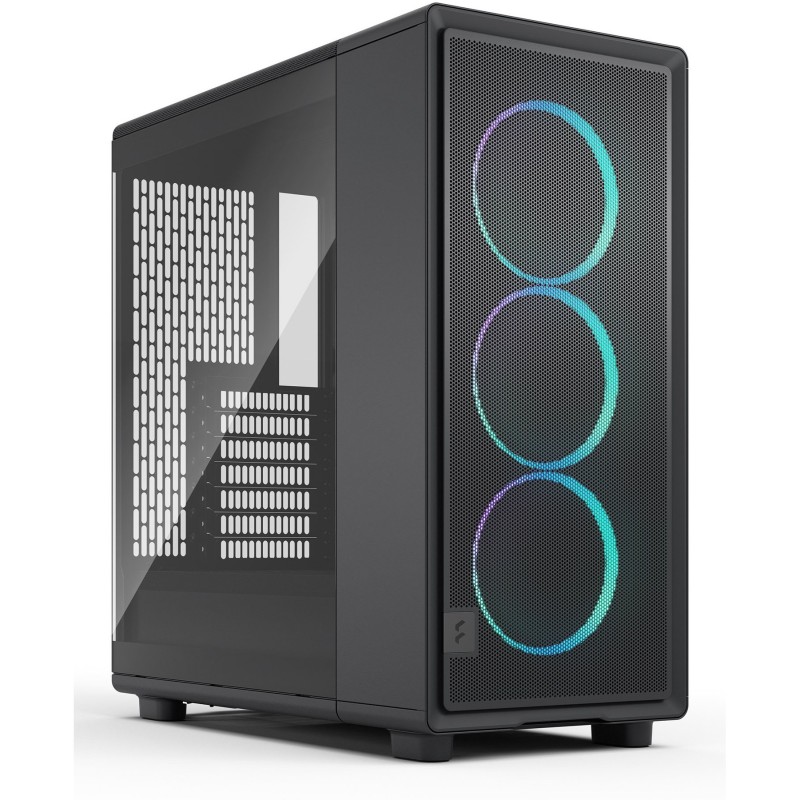 Midi Fractal Epoch Black TG RGB Light tint - Mid Tower PC Case — Buy in Cyprus with Fast Delivery