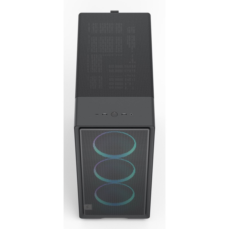 Midi Fractal Epoch Black TG RGB Light tint - Mid Tower PC Case — Buy in Cyprus with Fast Delivery