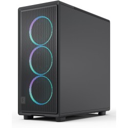 Midi Fractal Epoch Black TG RGB Light tint - Mid Tower PC Case — Buy in Cyprus with Fast Delivery
