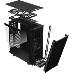 Fractal Design Define 7 Compact Midi Tower Case - Black — Buy in Cyprus with Fast Delivery