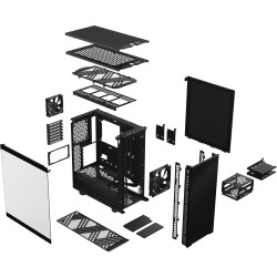 Fractal Design Define 7 Compact Midi Tower Case - Black — Buy in Cyprus with Fast Delivery
