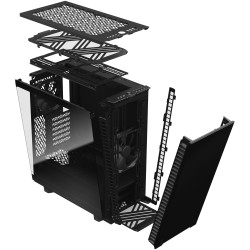 Fractal Design Define 7 Compact Midi Tower Case - Black — Buy in Cyprus with Fast Delivery