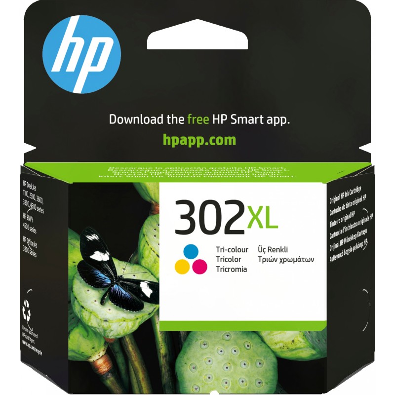 HP 302 XL Ink Cartridge - F6U67AE - Color (Cyan, Magenta, Yellow) — Buy in Cyprus with Fast Delivery