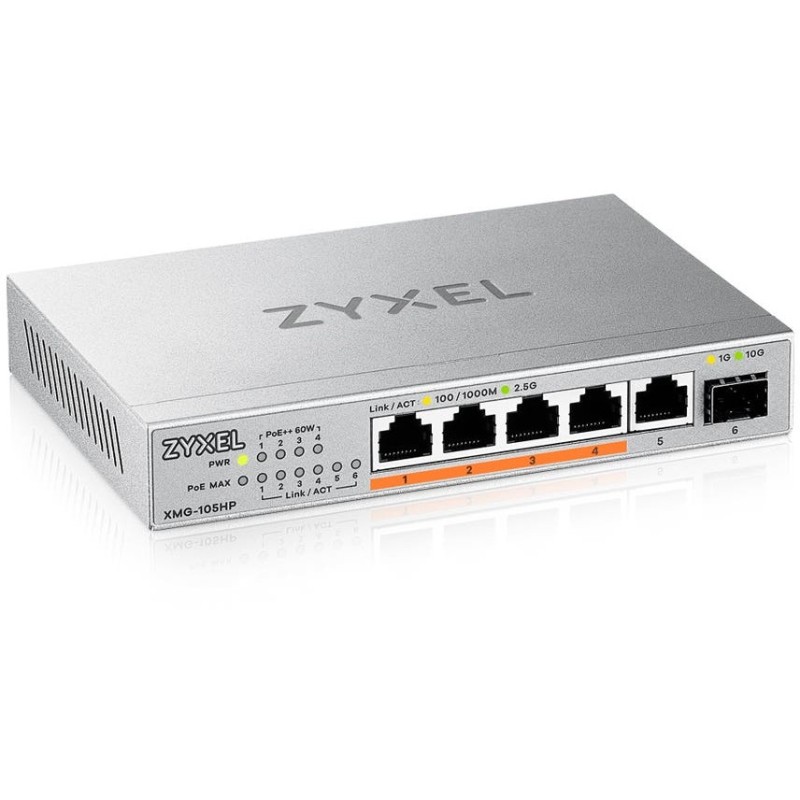 5P Zyxel MG-105HP POE - MG-105HP - 5-Port PoE Gigabit — Buy in Cyprus with Fast Delivery