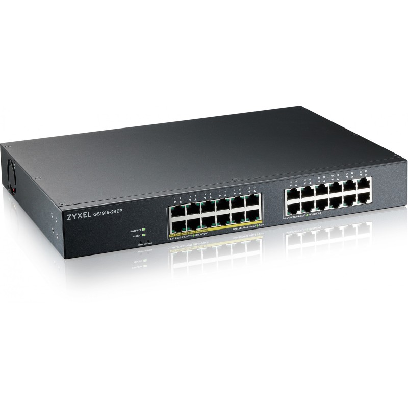Zyxel GS1915-24EP POE M RM - GS1915-24EP - 24-Port PoE+ Gigabit Rackmount Managed Switch — Buy in Cyprus with Fast Delivery