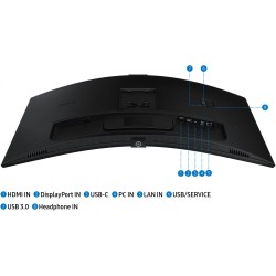 Samsung 34-inch UWQHD Monitor - LS34C652VAUXEN - (Black, 34-inch, 3440x1440, 100 Hz, 5 ms, HDMI, USB-C)