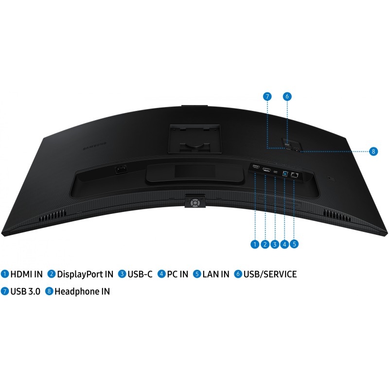 Samsung 34-inch UWQHD Monitor - LS34C652VAUXEN - (Black, 34-inch, 3440x1440, 100 Hz, 5 ms, HDMI, USB-C)