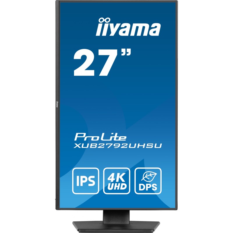 iiyama ProLite XUB2792UHSU-B6 27" 4K IPS Monitor - XUB2792UHSU-B6 - Black, Pivot, 60Hz, 4ms — Buy in Cyprus with Fast Delivery
