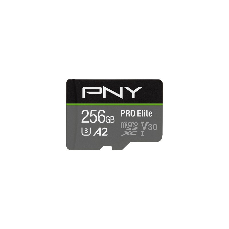 PNY Pro Elite MicroSDXC Card 256GB - U3, 100/90 MB/s — Buy in Cyprus with Fast Delivery