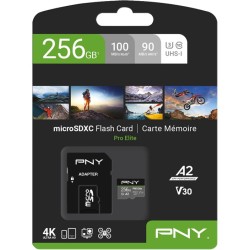 PNY Pro Elite MicroSDXC Card 256GB - U3, 100/90 MB/s — Buy in Cyprus with Fast Delivery