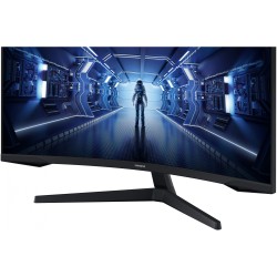 Samsung Odyssey C34G55TWWP Curved Ultrawide Monitor - C34G55TWWP - Black, 34", UWQHD 3440x1440, 144Hz, 1ms