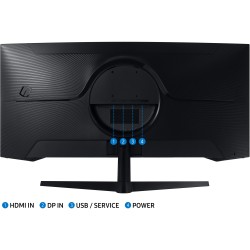 Samsung Odyssey C34G55TWWP Curved Ultrawide Monitor - C34G55TWWP - Black, 34", UWQHD 3440x1440, 144Hz, 1ms