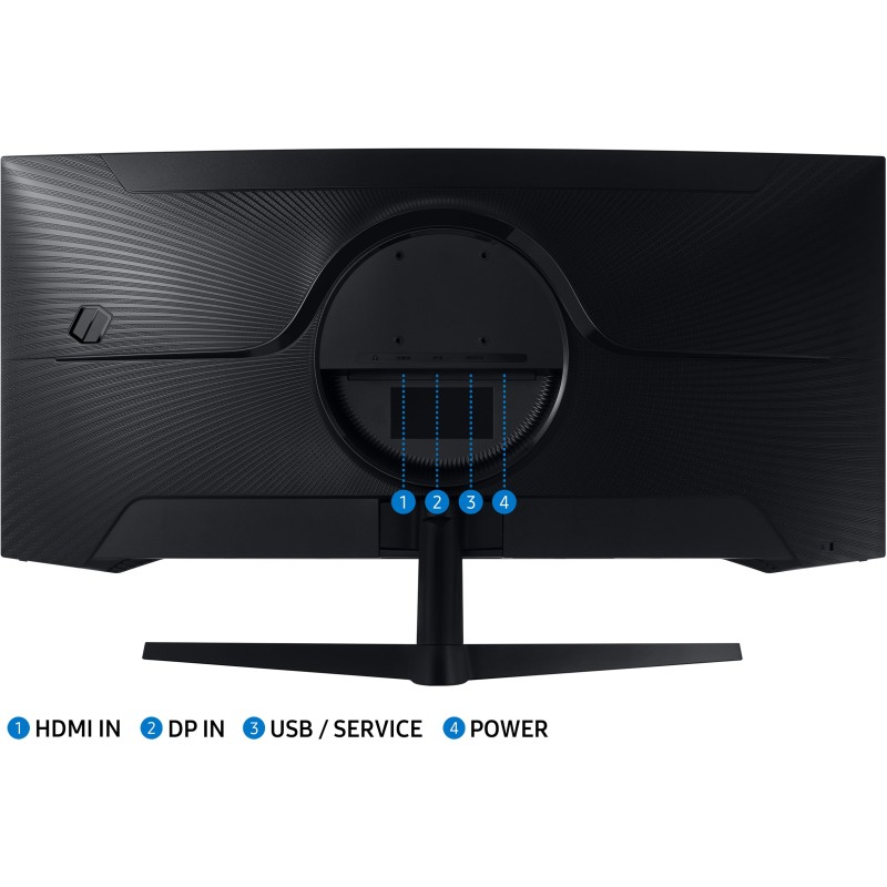 Samsung Odyssey C34G55TWWP Curved Ultrawide Monitor - C34G55TWWP - Black, 34", UWQHD 3440x1440, 144Hz, 1ms