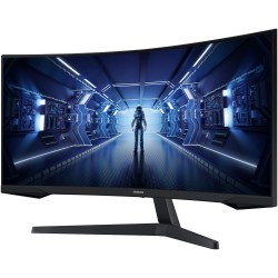 Samsung Odyssey C34G55TWWP Curved Ultrawide Monitor - C34G55TWWP - Black, 34", UWQHD 3440x1440, 144Hz, 1ms