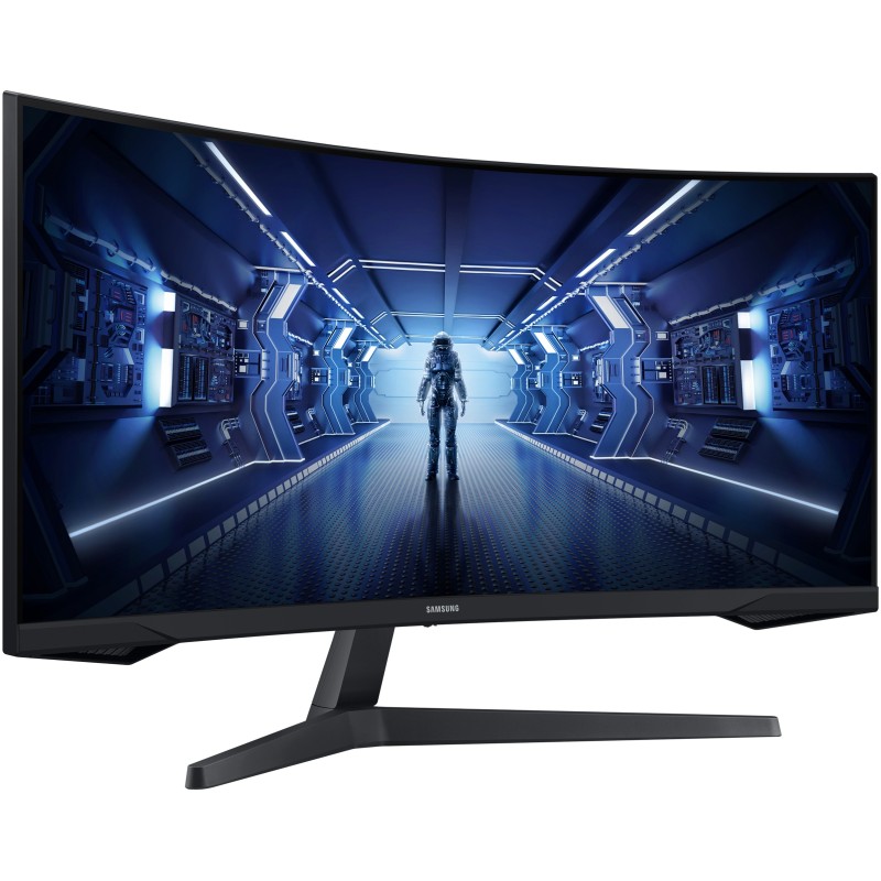 Samsung Odyssey C34G55TWWP Curved Ultrawide Monitor - C34G55TWWP - Black, 34", UWQHD 3440x1440, 144Hz, 1ms