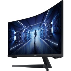 Samsung Odyssey C34G55TWWP Curved Ultrawide Monitor - C34G55TWWP - Black, 34", UWQHD 3440x1440, 144Hz, 1ms