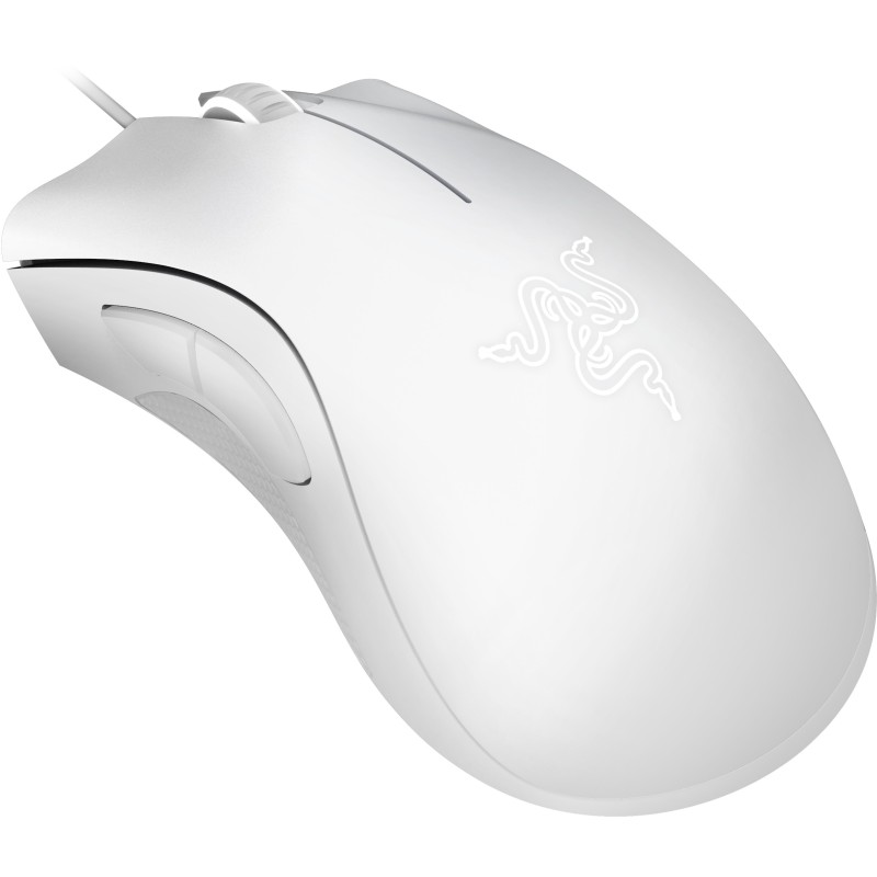 Razer DeathAdder Essential 2021 White Edition - Gaming Mouse - Right-Handed RGB Logo — Buy in Cyprus with Fast Delivery