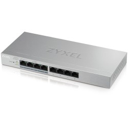 Zyxel GS1200-8HPV2 8-Port PoE Gigabit Switch - GS1200-8HPV2 - 8 PoE ports, 60W budget, Smart Web-managed, Fanless