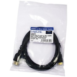 HDMI Cable Ethernet A - to mini St St - 2.00m - Black — Buy in Cyprus with Fast Delivery