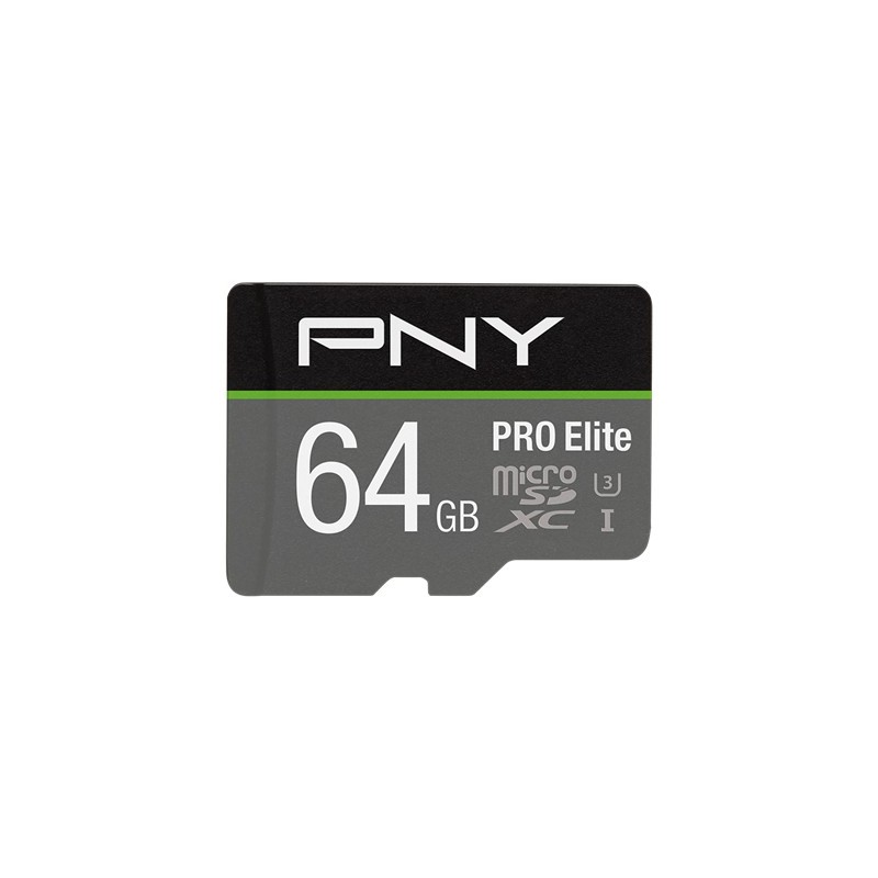 CARD 64GB PNY PRO Elite MicroXC 100MB/s - PNY PRO Elite MicroXC - microSD card with adapter — Buy in Cyprus with Fast Delivery