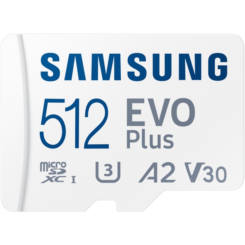 Samsung EVO Plus 512GB microSDXC UHS-I U3 - (microSDXC, UHS-I, U3) — Buy in Cyprus with Fast Delivery