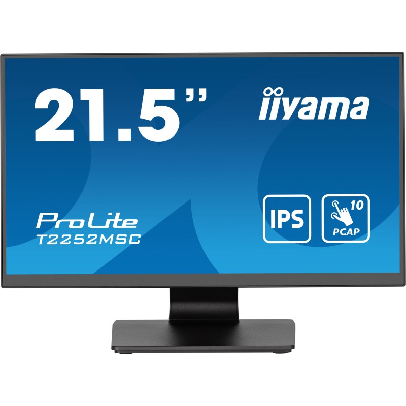 21.5-inch IPS Touch Monitor - T2252MSC-B2 - Flat, 1920x1080, 5ms, HDMI/DP/USB, Black — Buy in Cyprus with Fast Delivery