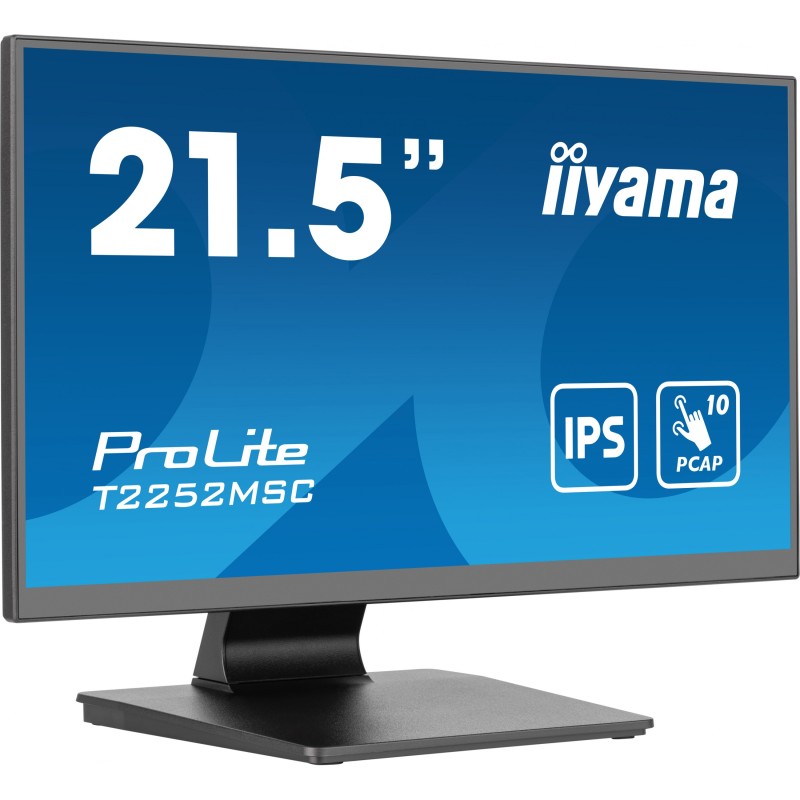 21.5-inch IPS Touch Monitor - T2252MSC-B2 - Flat, 1920x1080, 5ms, HDMI/DP/USB, Black — Buy in Cyprus with Fast Delivery