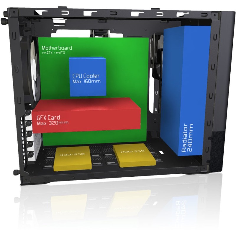 Tower Fractal Design Node 804 Black - Node 804 - Micro-ATX Tower Case — Buy in Cyprus with Fast Delivery