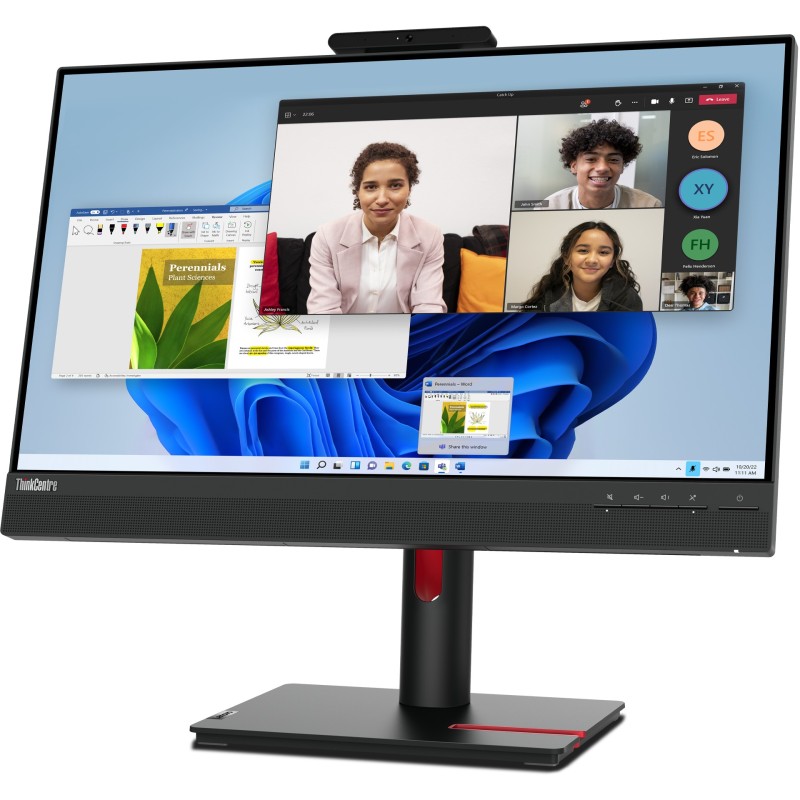 Lenovo ThinkCentre Tiny-in-One 24 Gen 5 Monitor - 24 Gen 5 - IPS Touch FHD 1920x1080, 24in, 60Hz, HDMI DP, Black