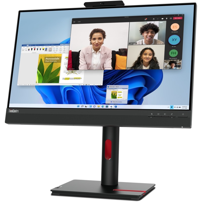 Lenovo ThinkCentre Tiny-in-One 24 Gen 5 Monitor - 24 Gen 5 - IPS Touch FHD 1920x1080, 24in, 60Hz, HDMI DP, Black