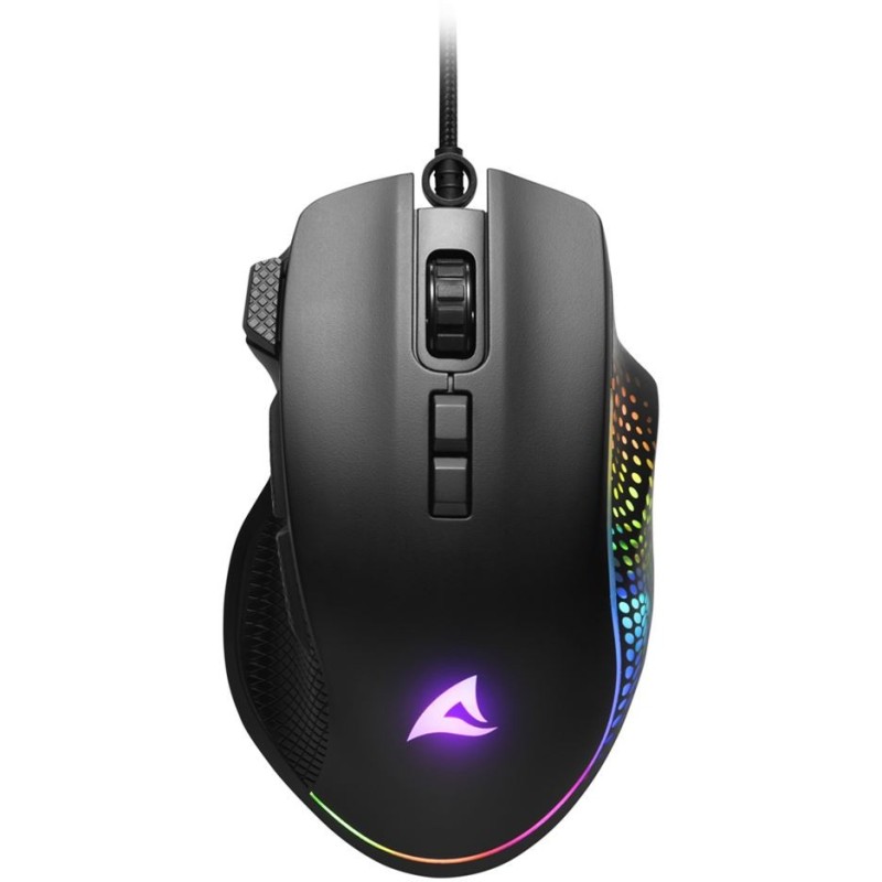 Sharkoon Shark Force 3 Optical Gaming Mouse - Force 3 - 8 Buttons, 12,800 DPI, Black — Buy in Cyprus with Fast Delivery