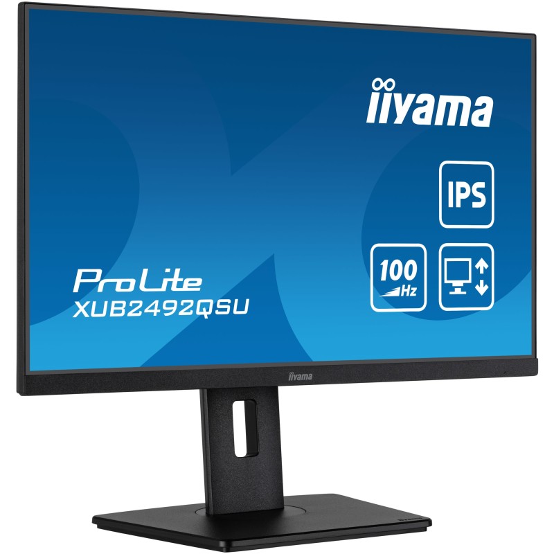 iiyama ProLite - XUB2492QSU-B1 - 24-inch 2560x1440 IPS, 0.5ms, 100Hz, HDMI/DP, Black — Buy in Cyprus with Fast Delivery