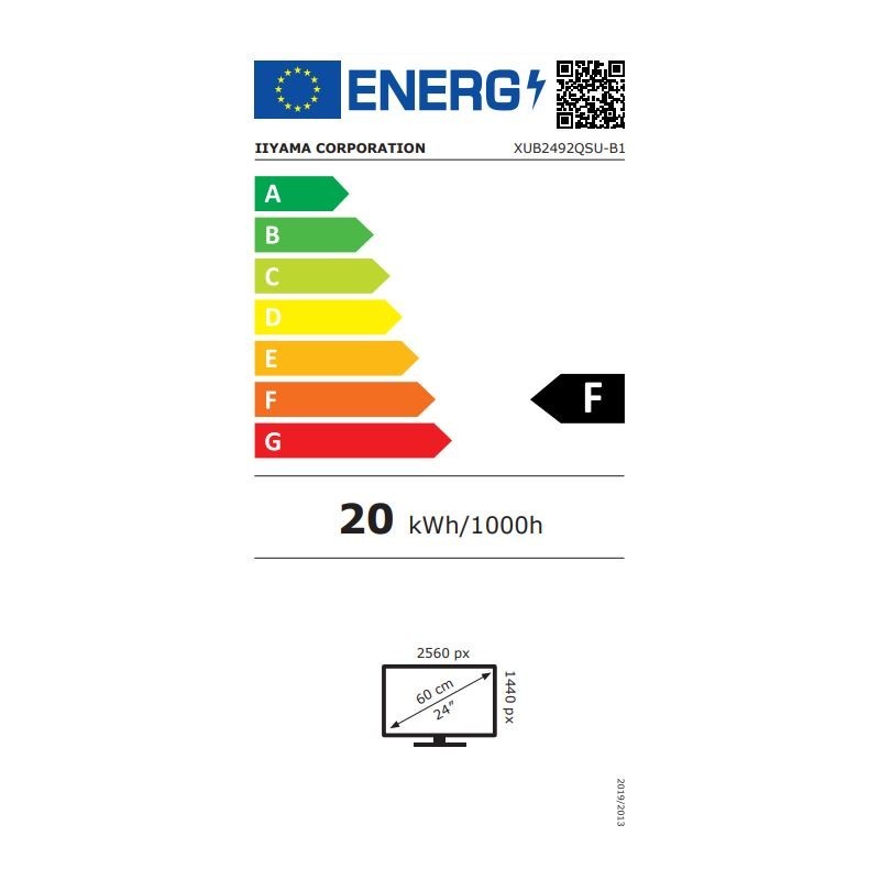 iiyama ProLite - XUB2492QSU-B1 - 24-inch 2560x1440 IPS, 0.5ms, 100Hz, HDMI/DP, Black — Buy in Cyprus with Fast Delivery