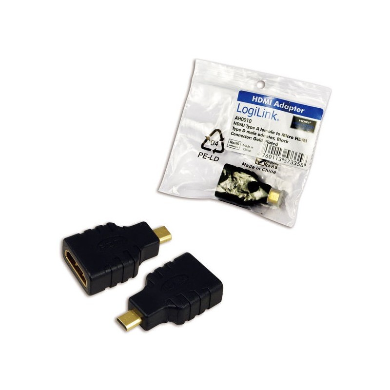 Logilink HDMI Adapter HDMI to Micro HDMI - Compact, Plug-and-Play — Buy in Cyprus with Fast Delivery