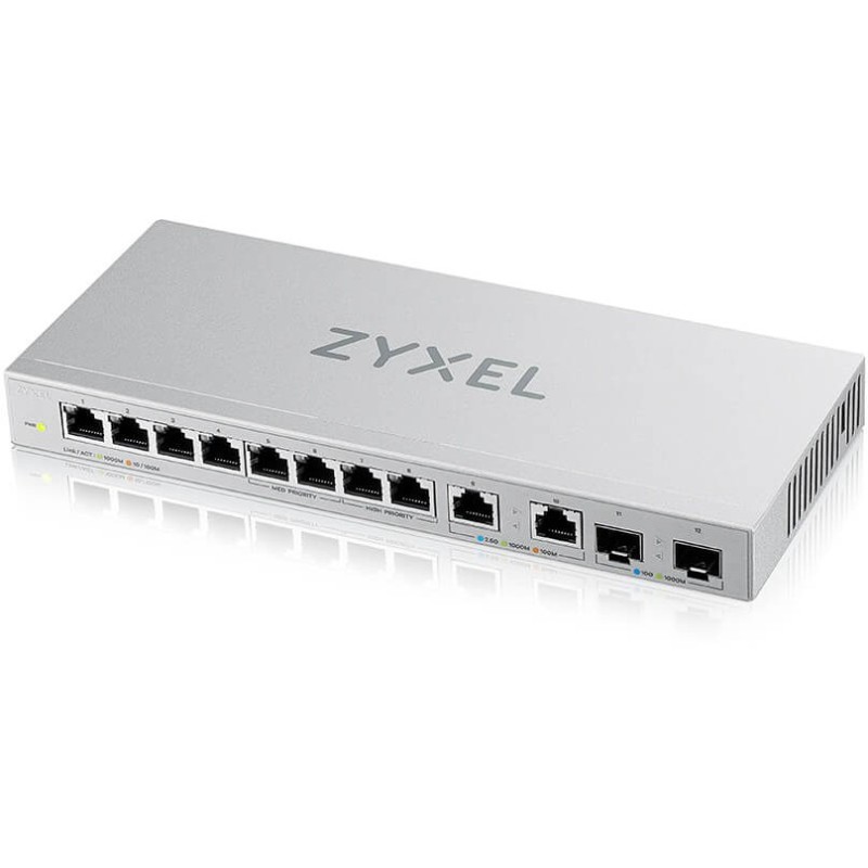 10+2P Zyxel XGS1010-12 V2 - XGS1010-12 V2 - Smart Web-managed, 12-Port Gigabit Switch — Buy in Cyprus with Fast Delivery