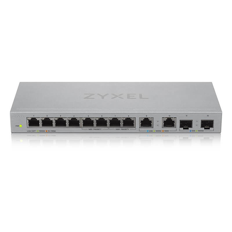 10+2P Zyxel XGS1010-12 V2 - XGS1010-12 V2 - Smart Web-managed, 12-Port Gigabit Switch — Buy in Cyprus with Fast Delivery