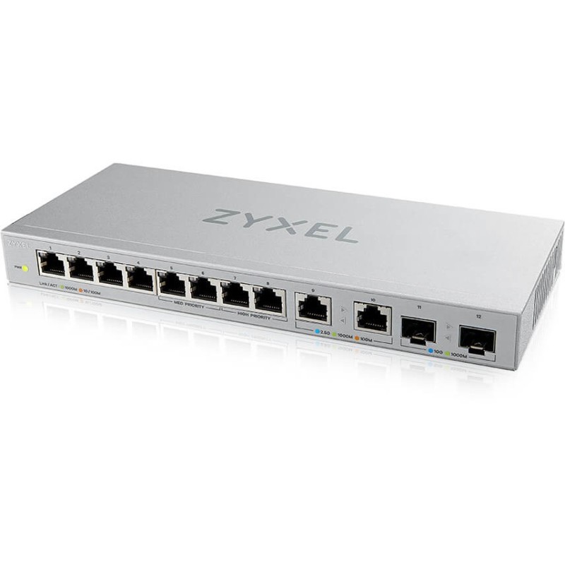 10+2P Zyxel XGS1010-12 V2 - XGS1010-12 V2 - Smart Web-managed, 12-Port Gigabit Switch — Buy in Cyprus with Fast Delivery