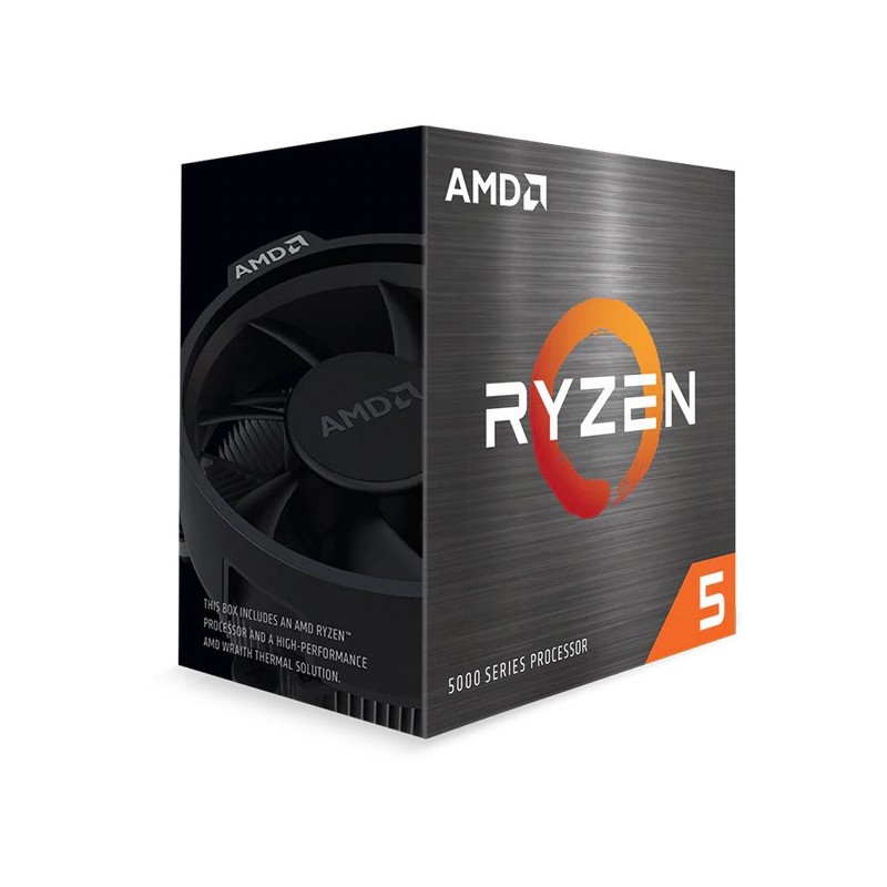 AMD AM4 Ryzen 5 Tray - 5600X - Zen 3, 3.7GHz base, 4.6GHz boost, 6C/12T, 65W, Unlocked, PCIe 4.0, DDR4