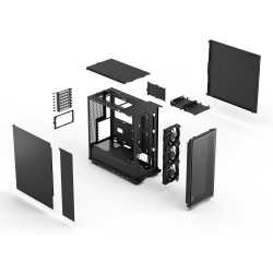 Midi Fractal Epoch Black Solid - Mid Tower PC Case — Buy in Cyprus with Fast Delivery
