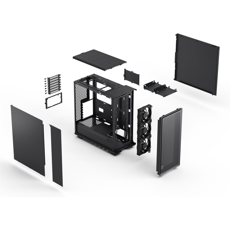 Midi Fractal Epoch Black Solid - Mid Tower PC Case — Buy in Cyprus with Fast Delivery
