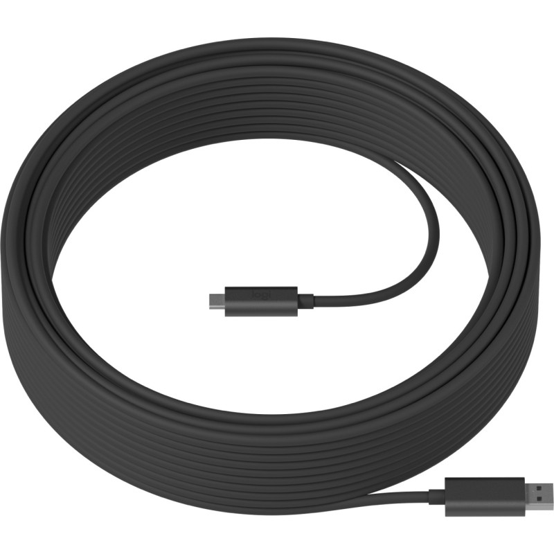 Logitech USB A to USB-C Cable - 10 m - Graphite (USB 3.2 Gen 2) — Buy in Cyprus with Fast Delivery