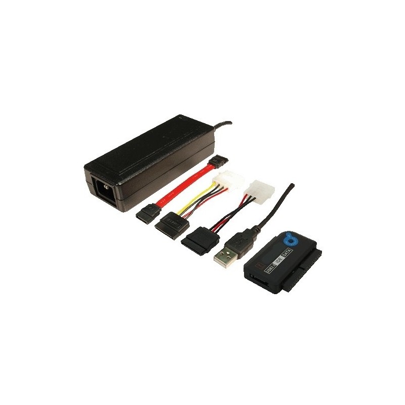 LogiLink USB 2.0 to 2.5'/3.5' IDE + SATA Adapter - Black — Buy in Cyprus with Fast Delivery