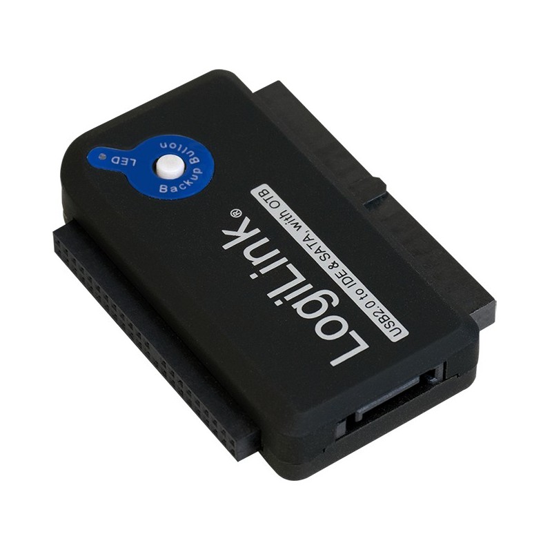 LogiLink USB 2.0 to 2.5'/3.5' IDE + SATA Adapter - Black — Buy in Cyprus with Fast Delivery
