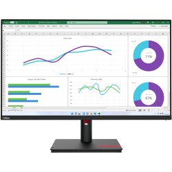 Lenovo ThinkVision T32h-30 - T32h-30 - 31.5' QHD IPS Monitor with USB-C, DP & HDMI — Buy in Cyprus with Fast Delivery
