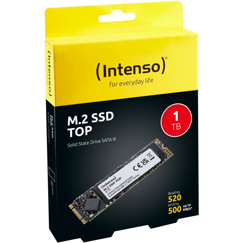 Intenso High Performance 1TB M.2 SSD - SATA III 520 MB/s - 3832460 (Boxed) — Buy in Cyprus with Fast Delivery