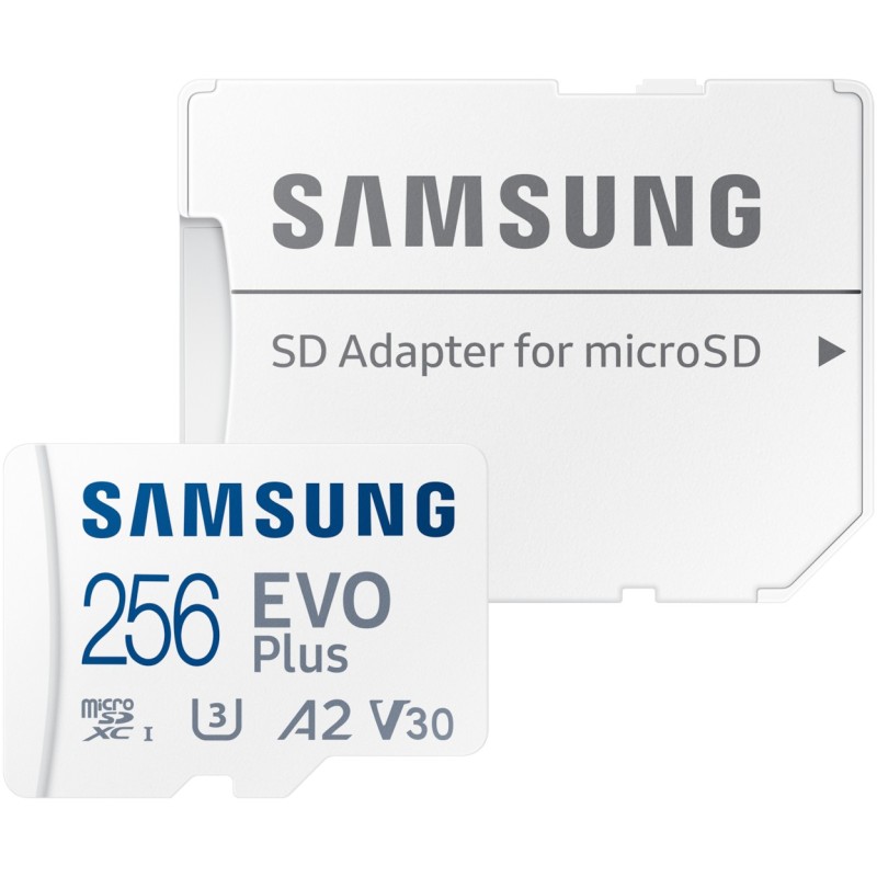 Samsung EVO Plus microSDXC UHS-I U3 - 256GB - with SD Adapter — Buy in Cyprus with Fast Delivery